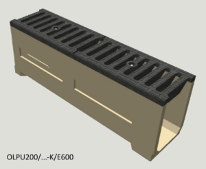 Odwodnienie kod;0184/1000x250x350/E600- ruszt żeliwny sferoidalny 